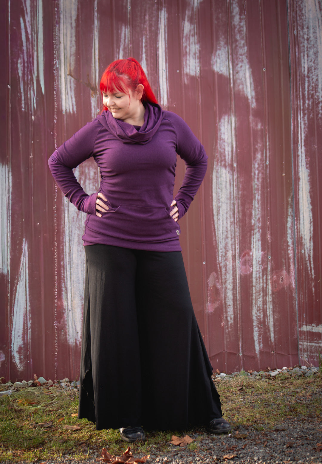 Goddess Sweater - Plum Purple