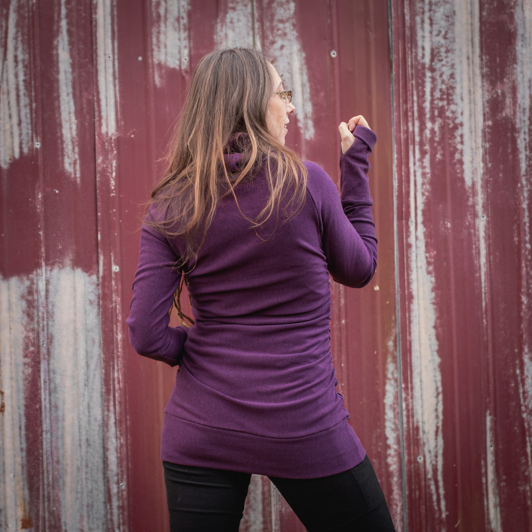 Goddess Sweater - Plum Purple