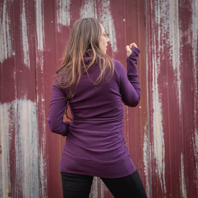 Goddess Sweater - Plum Purple
