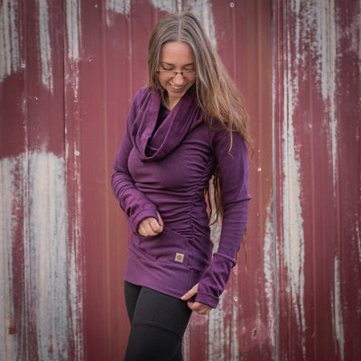 Goddess Sweater - Plum Purple