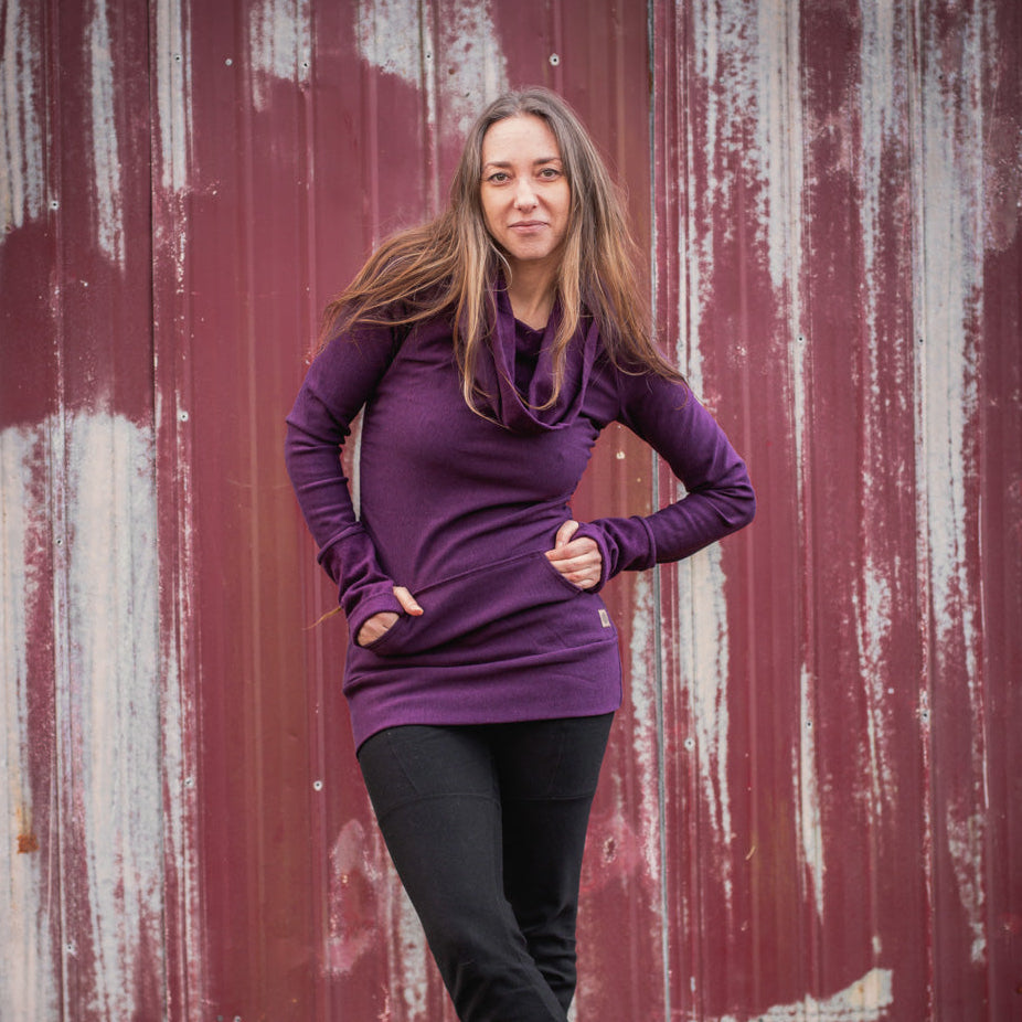 Goddess Sweater - Plum Purple