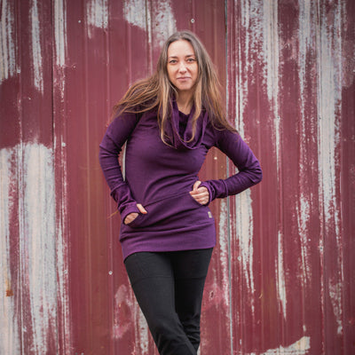 Goddess Sweater - Plum Purple