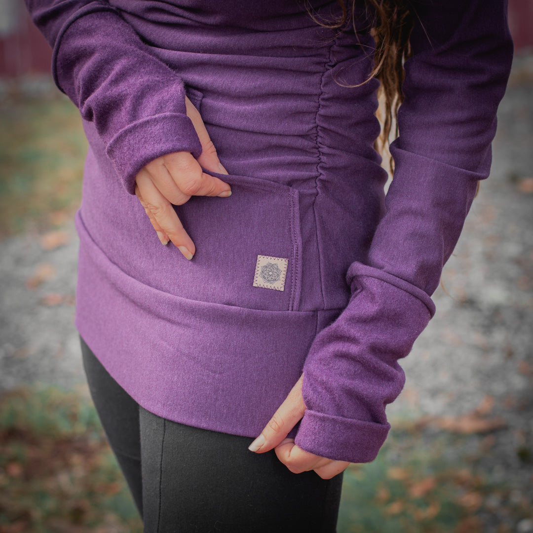 Goddess Sweater - Plum Purple